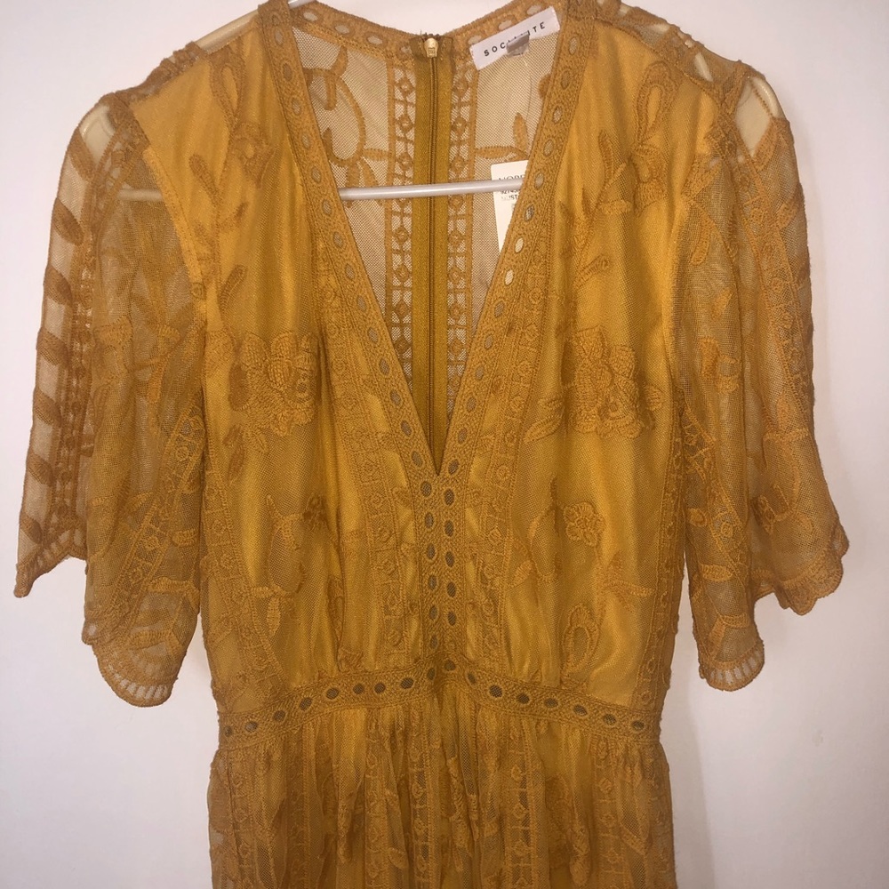 NWT Mustard Yellow Maxi Dress